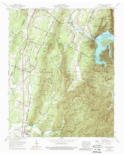 United States Geological Survey Parksville, TN (1966, 24000-Scale) digital map