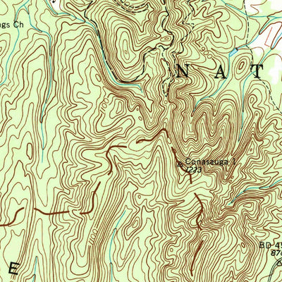 United States Geological Survey Parksville, TN (1966, 24000-Scale) digital map