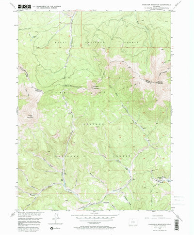 United States Geological Survey Parkview Mountain, CO (1956, 24000-Scale) digital map