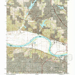 United States Geological Survey Parkville, MO-KS (1991, 24000-Scale) digital map