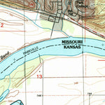 United States Geological Survey Parkville, MO-KS (1991, 24000-Scale) digital map