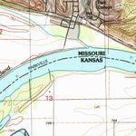 United States Geological Survey Parkville, MO-KS (1996, 24000-Scale) digital map