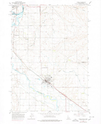 United States Geological Survey Parma, ID-OR (1965, 24000-Scale) digital map