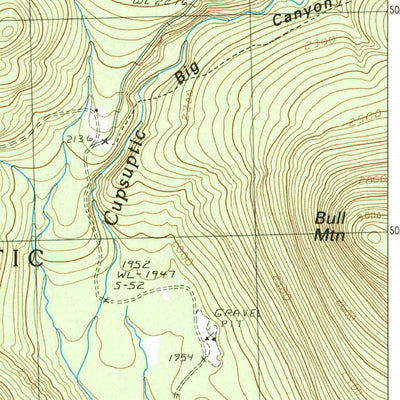 United States Geological Survey Parmachenee Lake, ME (1990, 24000-Scale) digital map