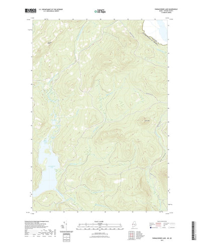 United States Geological Survey Parmachenee Lake, ME (2021, 24000-Scale) digital map