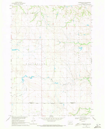 United States Geological Survey Parmelee NE, SD (1969, 24000-Scale) digital map