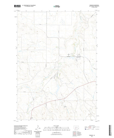 United States Geological Survey Parmelee, SD (2021, 24000-Scale) digital map