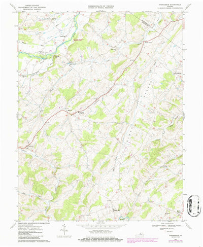 United States Geological Survey Parnassus, VA (1967, 24000-Scale) digital map