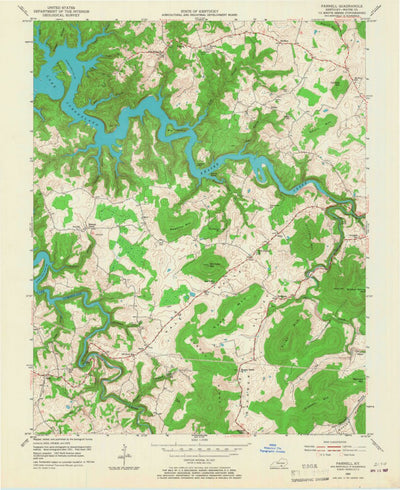 United States Geological Survey Parnell, KY (1953, 24000-Scale) digital map