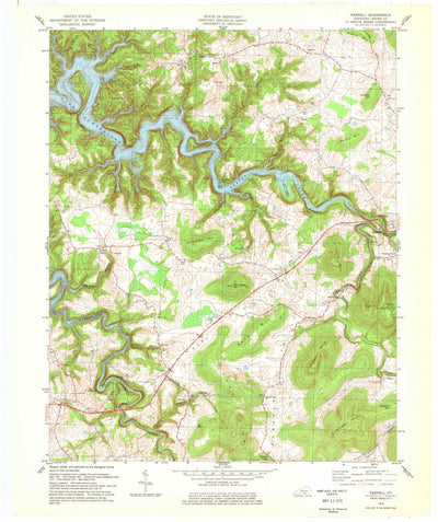 United States Geological Survey Parnell, KY (1978, 24000-Scale) digital map