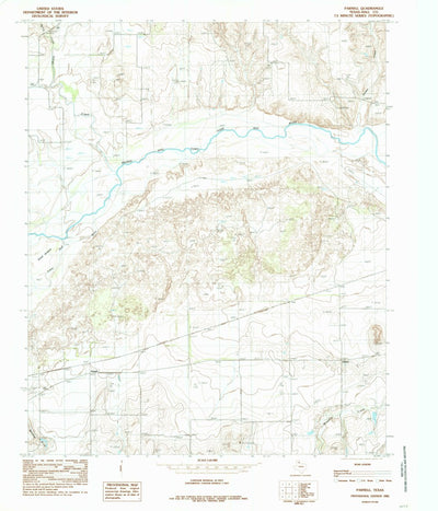 United States Geological Survey Parnell, TX (1985, 24000-Scale) digital map