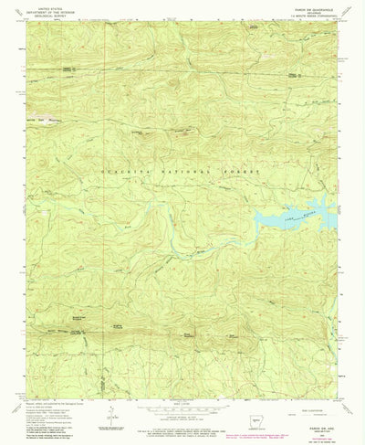 United States Geological Survey Paron SW, AR (1963, 24000-Scale) digital map