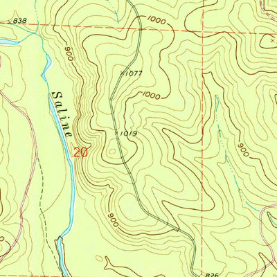 United States Geological Survey Paron SW, AR (1963, 24000-Scale) digital map