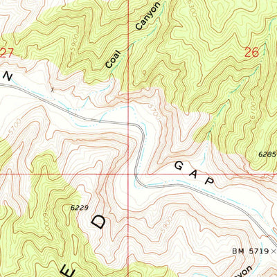 United States Geological Survey Parowan Gap, UT (1971, 24000-Scale) digital map