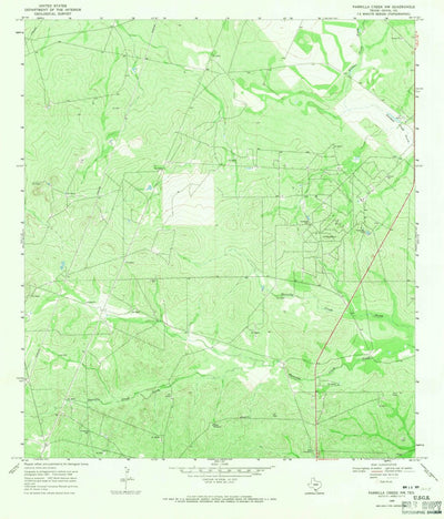 United States Geological Survey Parrilla Creek NW, TX (1968, 24000-Scale) digital map
