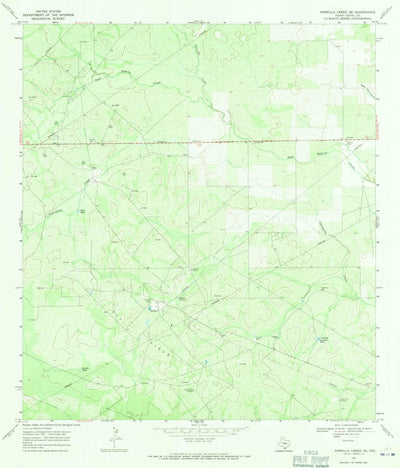 United States Geological Survey Parrilla Creek SE, TX (1967, 24000-Scale) digital map