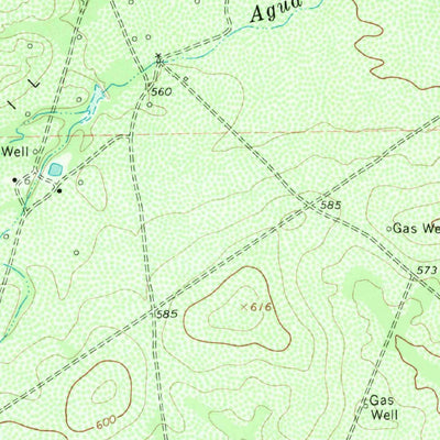 United States Geological Survey Parrilla Creek SE, TX (1967, 24000-Scale) digital map