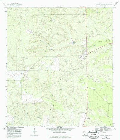 United States Geological Survey Parrilla Creek SW, TX (1968, 24000-Scale) digital map