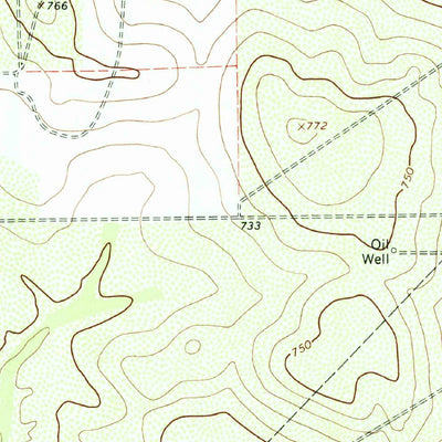 United States Geological Survey Parrilla Creek SW, TX (1968, 24000-Scale) digital map