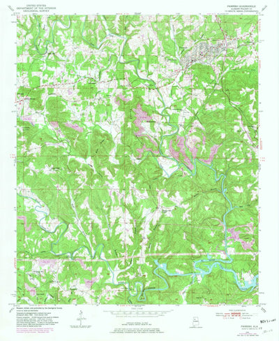 United States Geological Survey Parrish, AL (1949, 24000-Scale) digital map