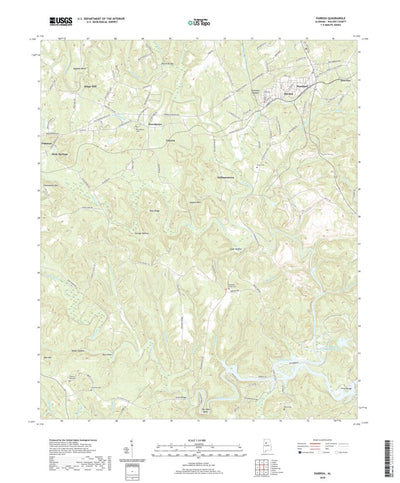 United States Geological Survey Parrish, AL (2020, 24000-Scale) digital map