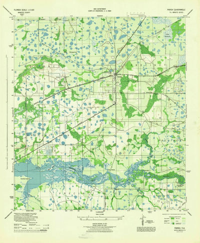 United States Geological Survey Parrish, FL (1944, 31680-Scale) digital map