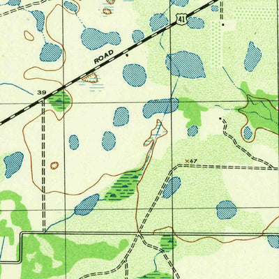 United States Geological Survey Parrish, FL (1944, 31680-Scale) digital map
