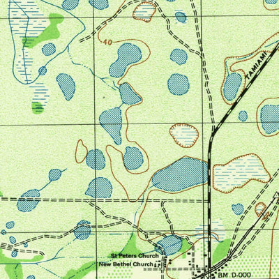 United States Geological Survey Parrish, FL (1944, 31680-Scale) digital map