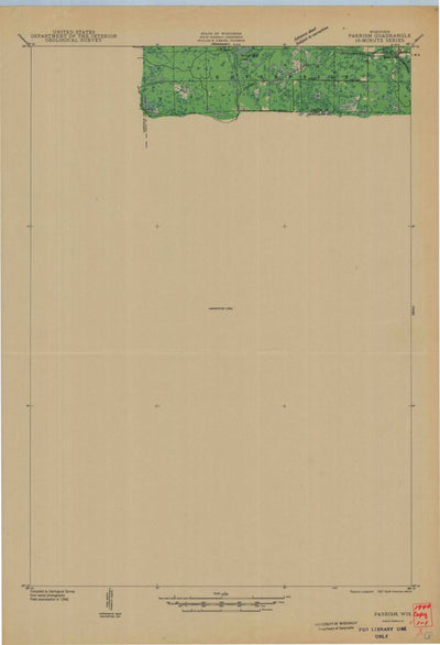 United States Geological Survey Parrish, WI (1940, 48000-Scale) digital map