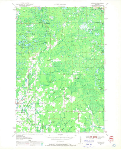 United States Geological Survey Parrish, WI (1950, 48000-Scale) digital map