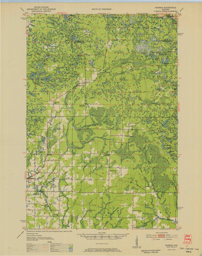 United States Geological Survey Parrish, WI (1952, 48000-Scale) digital map