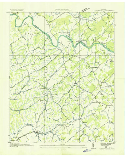 United States Geological Survey Parrottsville, TN (1935, 24000-Scale) digital map