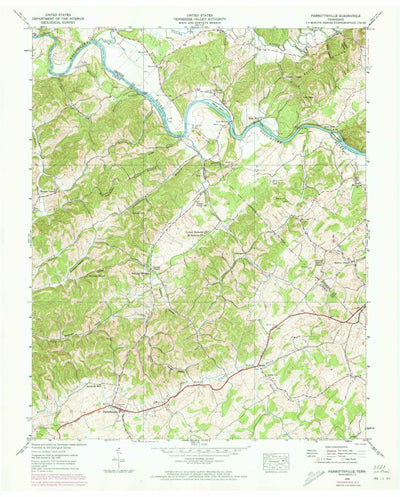 United States Geological Survey Parrottsville, TN (1939, 24000-Scale) digital map