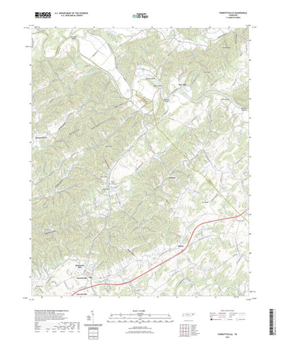 United States Geological Survey Parrottsville, TN (2022, 24000-Scale) digital map