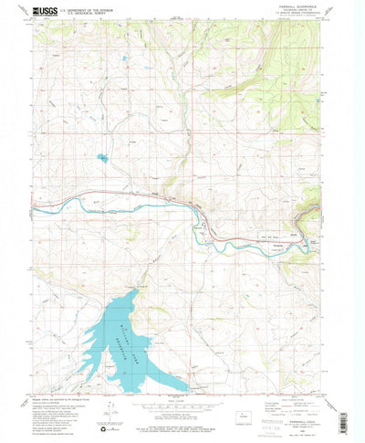 United States Geological Survey Parshall, CO (1980, 24000-Scale) digital map