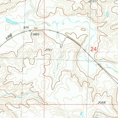 United States Geological Survey Parshall NE, ND (1981, 24000-Scale) digital map