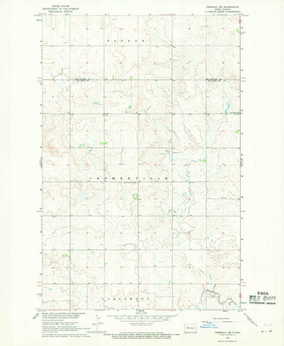 United States Geological Survey Parshall SE, ND (1967, 24000-Scale) digital map