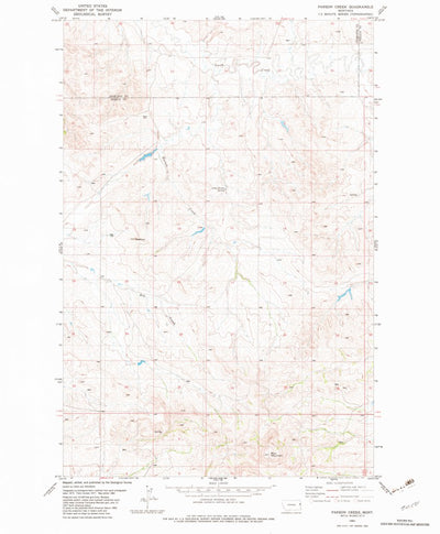 United States Geological Survey Parson Creek, MT (1982, 24000-Scale) digital map