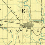 United States Geological Survey Parsons, KS (1893, 125000-Scale) digital map