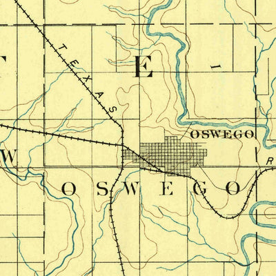 United States Geological Survey Parsons, KS (1893, 125000-Scale) digital map