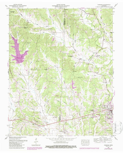 United States Geological Survey Parsons, TN (1950, 24000-Scale) digital map
