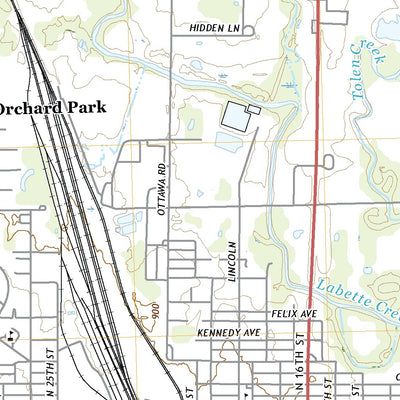 United States Geological Survey Parsons West, KS (2022, 24000-Scale) digital map