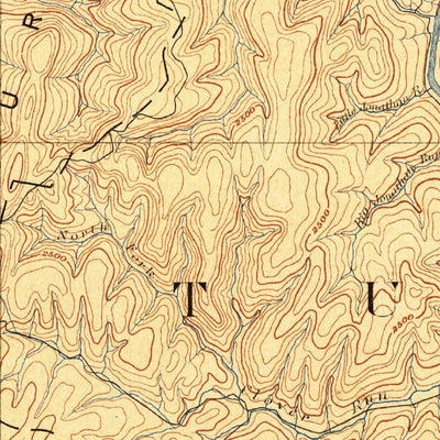 United States Geological Survey Parsons, WV (1891, 125000-Scale) digital map
