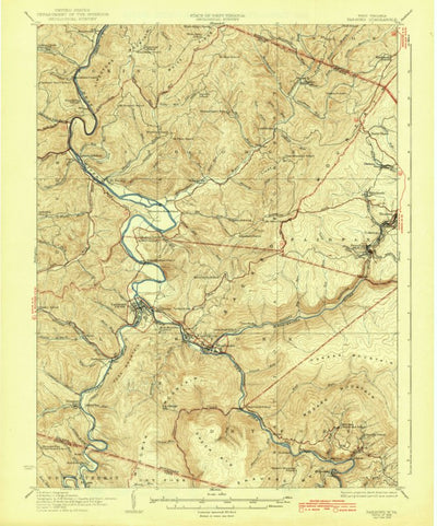 United States Geological Survey Parsons, WV (1926, 62500-Scale) digital map