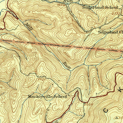 United States Geological Survey Parsons, WV (1926, 62500-Scale) digital map