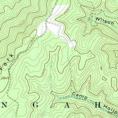 United States Geological Survey Parsons, WV (1968, 24000-Scale) digital map