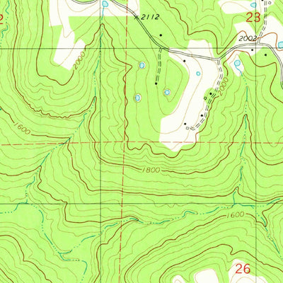 United States Geological Survey Parthenon, AR (1980, 24000-Scale) digital map