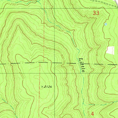 United States Geological Survey Parthenon, AR (1980, 24000-Scale) digital map