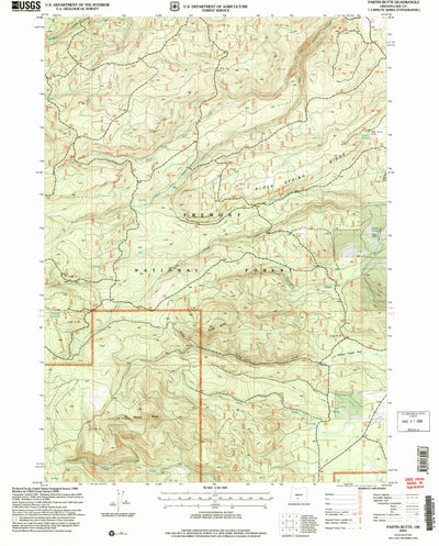 United States Geological Survey Partin Butte, OR (2004, 24000-Scale) digital map