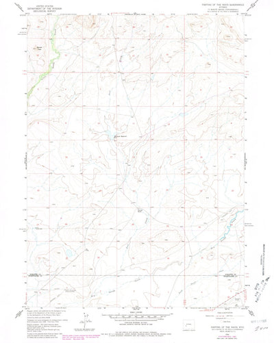 United States Geological Survey Parting Of The Ways, WY (1958, 24000-Scale) digital map